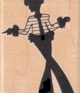 Model Strutting Silhouette 2 1/4 x 3 1/4-0