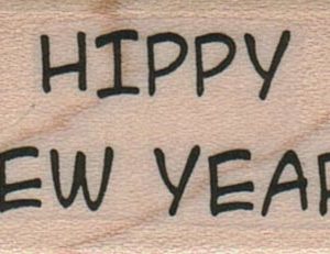 Hippy New Year 1 x 1 1/2-0