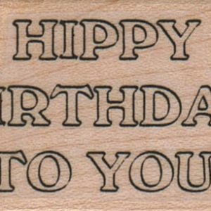 Hippy Birthday To You 1 1/4 x 1 3/4-0