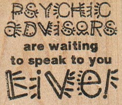Psychic Advisers Are Waiting 1 3/4 x 1 1/2-0