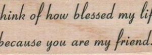 I Think Of How Blessed 1 x 2 3/4-0