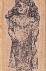 Doll With Long Hair 1 1/2 x 2 3/4-0