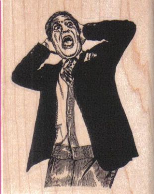 Screaming Man 2 3/4 x 2 1/4