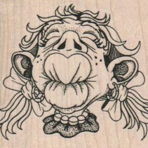 Pucker Up Lady 3 1/4 x 2 3/4-0