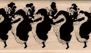 CanCan Dancers/Large 3 1/4 x 7 1/4-0