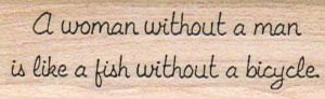 A Woman Without A Man 3/4 x 2 1/4-0
