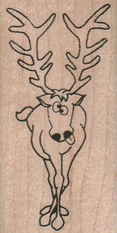 CrossEyed Reindeer 1 3/4 x 3 1/4