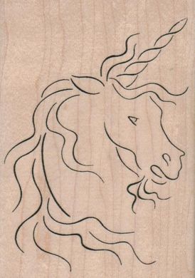 Sketched Unicorn 3 1/4 x 4 1/2