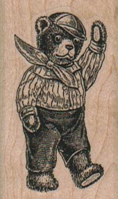Teddy Bear Waving 1 1/4 x 2