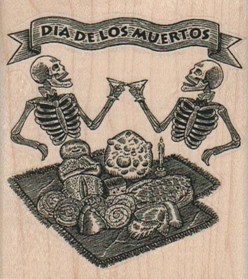 Dia De Los Muertos Skeletons 2 1/2 x 2 3/4