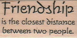 Friendship Is The Closest 1 x 1 3/4