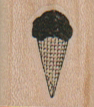 Waffle Cone Of Ice Cream 3/4 x 3/4