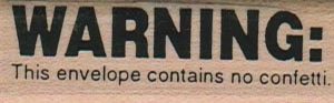 Warning: This Envelope 3/4 x 2 1/4-0