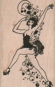 Dancing Lady In Bubbles 2 1/2 x 3 1/2-0