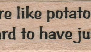 Dogs Are Like Potato Chips 3/4 x 2 1/4-0