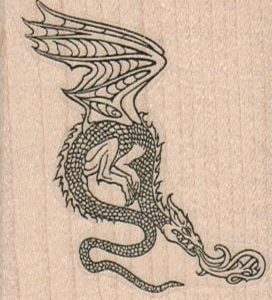 Dragon Breathing Fire 2 x 2 1/4-0