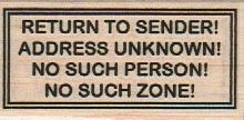 Return To Sender 1 1/4 x 2 1/4-0