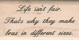 Life Isn't Fair 1 x 1 3/4-0