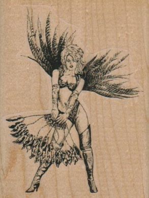 Feathered Showgirl 2 1/2 x 3 1/4