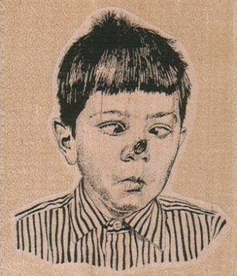 Boy With Fly On Nose 2 1/2 x 2 3/4
