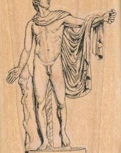 Roman Statue 2 x 3 1/4-0