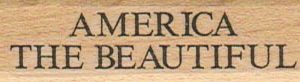America The Beautiful 3/4 x 2-0