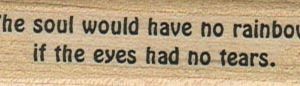 The Soul Would Have No 3/4 x 2 1/2-0