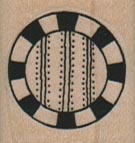 Checkered Circle/Stripes/Sm 1 x 1