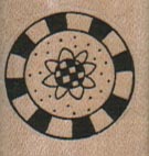 Checkered Circle/Atom/Sm 1 x 1