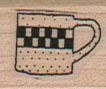 Checkered Mug/Sm 3/4 x 3/4
