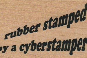 Rubber Stamped By A 1 1/2 x 2 1/2-0
