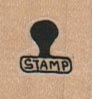 Rubber Stamp/Sm 3/4 x 3/4-0