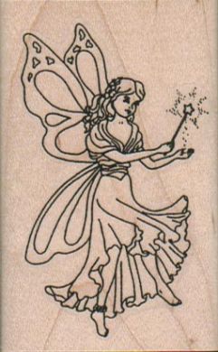 Fairy With Wand/Large 2 1/4 x 3 1/2
