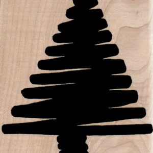 Solid Line Christmas Tree 3 1/2 x 4 1/4-0