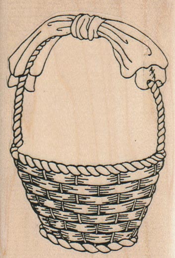 Basket With Bow 2 1/2 x 3 1/2