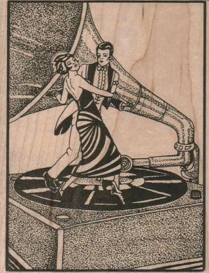 Dancers On Victrola 4 1/2 x 5 1/2-0