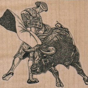 Matador With Bull 3 1/2 x 3-0