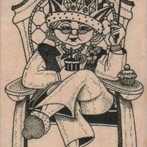 Queen In Chair 3 x 4-0