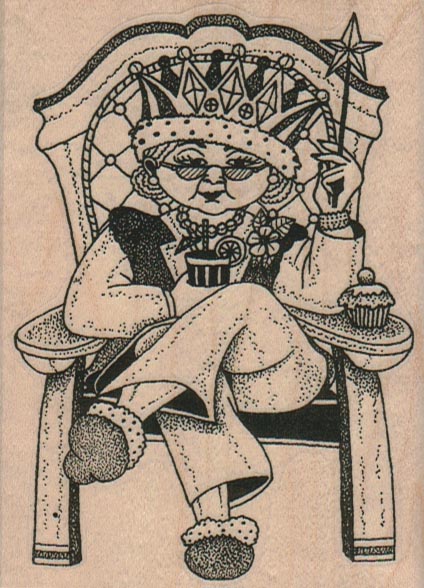 Queen In Chair 3 x 4