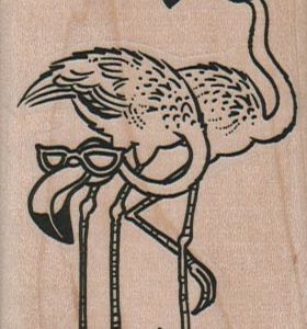 Flamingos With SunGlasses 2 x 3-0