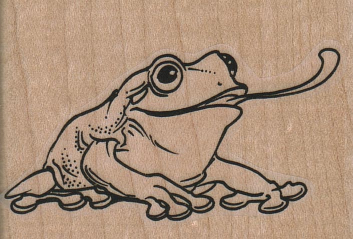 Frog Tongue Out 2 1/2 x 1 3/4