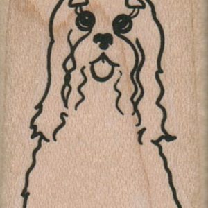 Maltese Dog With Bows 1 1/4 x 1 3/4-0