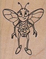 Bee With Butterfly Suit 2 x 21/2