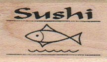 Sushi With Fish 1 x 1 1/2