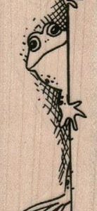 Frog Peeking Around Door 1 x 2 1/2-0
