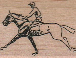 Rider On Horse 1 3/4 x 2 1/4-0