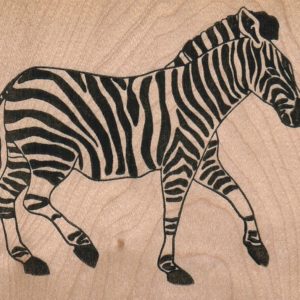 Zebra Walking 3 1/4 x 2 3/4-0