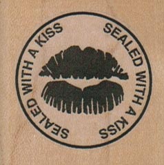 Sealed With A Kiss 1 3/4 x 1 3/4