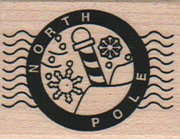 North Pole Cancellation 1 1/2 x 1 3/4-0