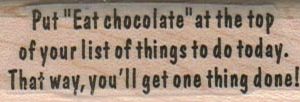 Put Eat Chocolate 3/4 x 2 1/4-0